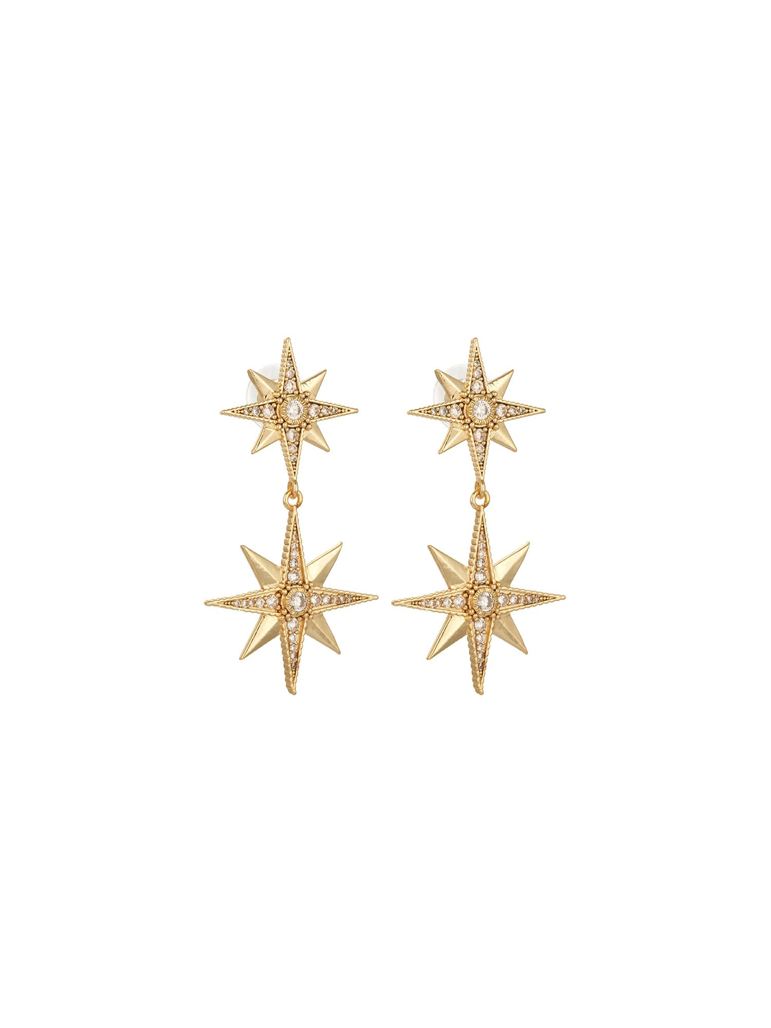 THE NORTH STAR EARRINGS GOLD